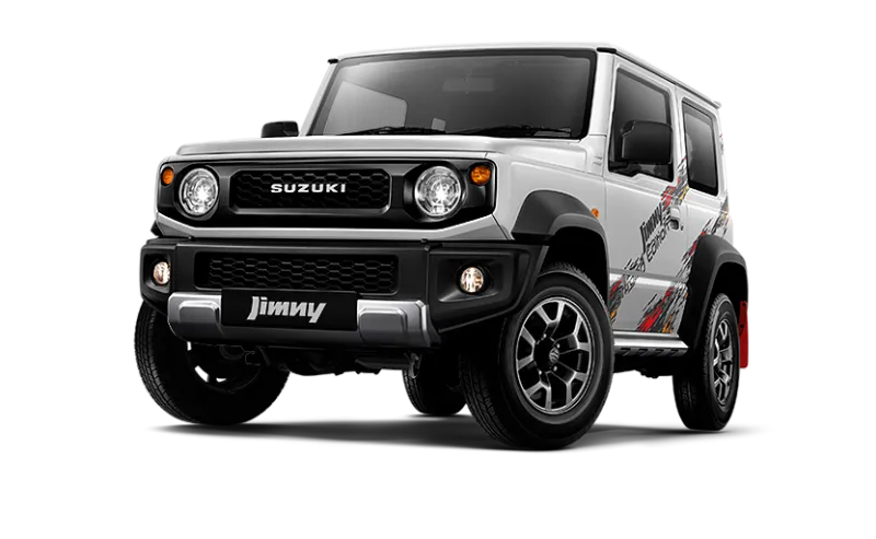 Suzuki Jimny Metallic Chiffon Ivory   Pearl Bluish Black