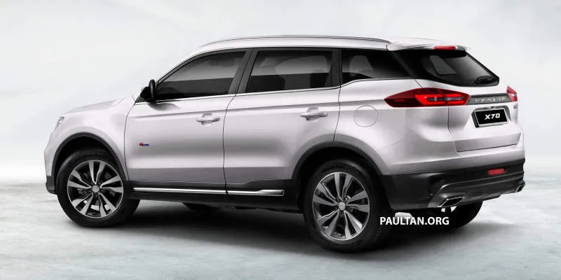 Proton X70 Biru