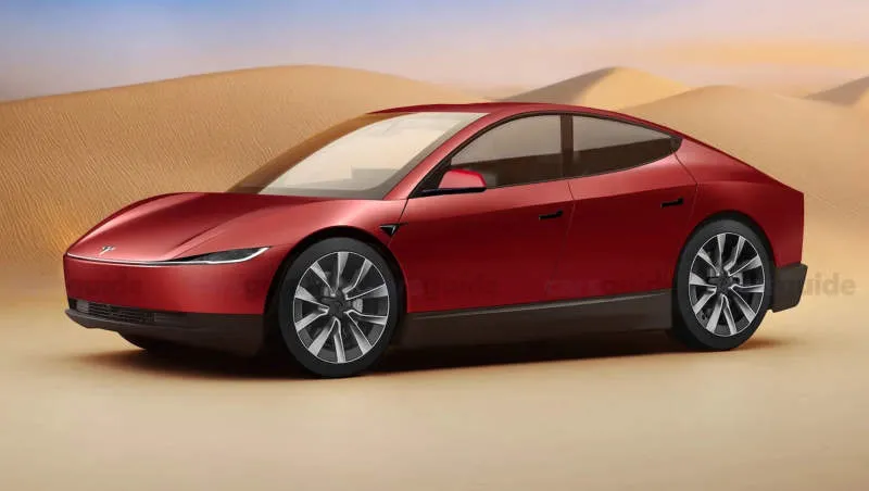 Tesla Model 2 (konsep) Ruby Red