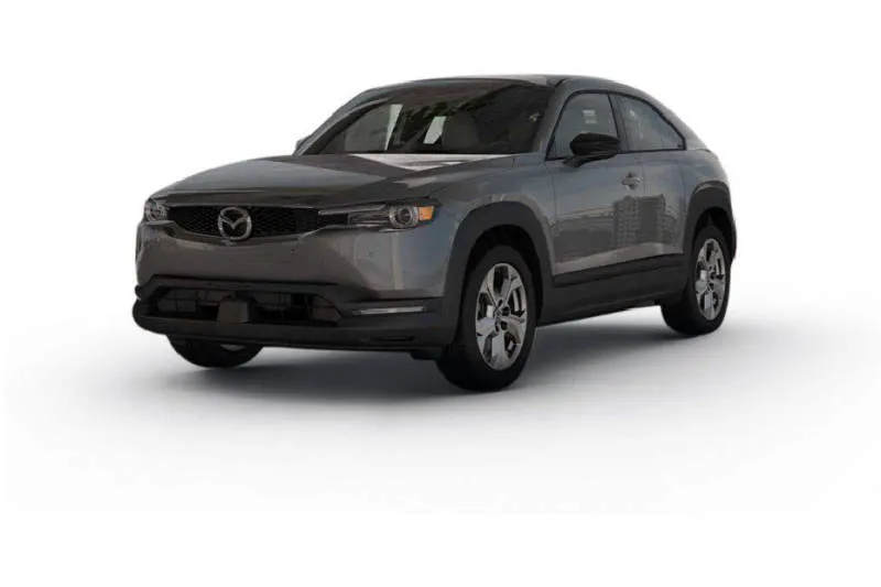 Mazda MX-30 Ceramic Metallic dengan Black Side Panels and Black Roof