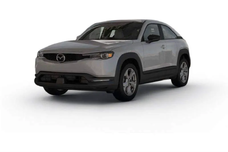 Mazda MX-30 Ceramic Metallic dengan Black Side Panels and Black Roof