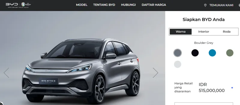 BYD Atto 3 Merah