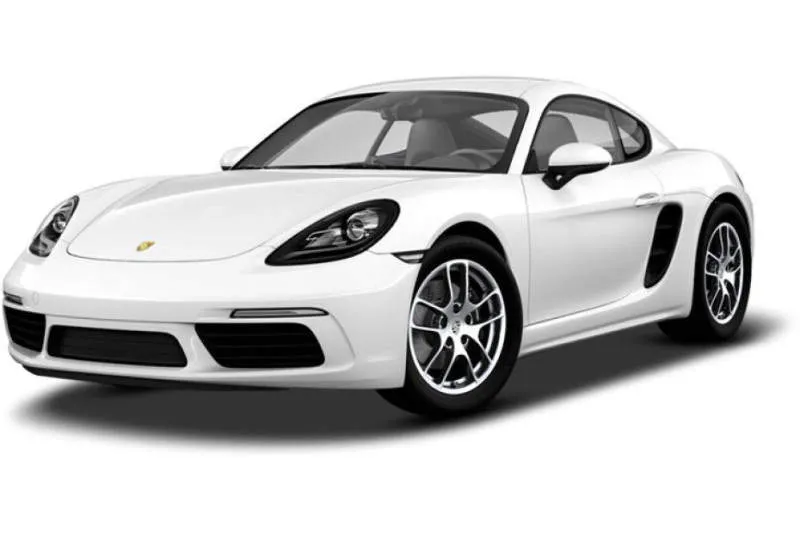 Porsche 718 Cayman EV Merah