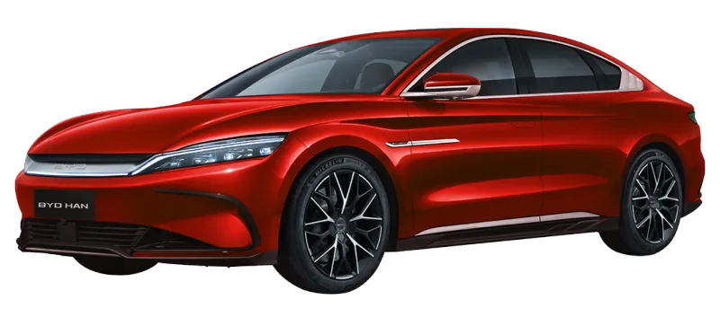 BYD Han L Merah