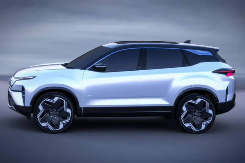 Tata Harrier.ev Abu-abu